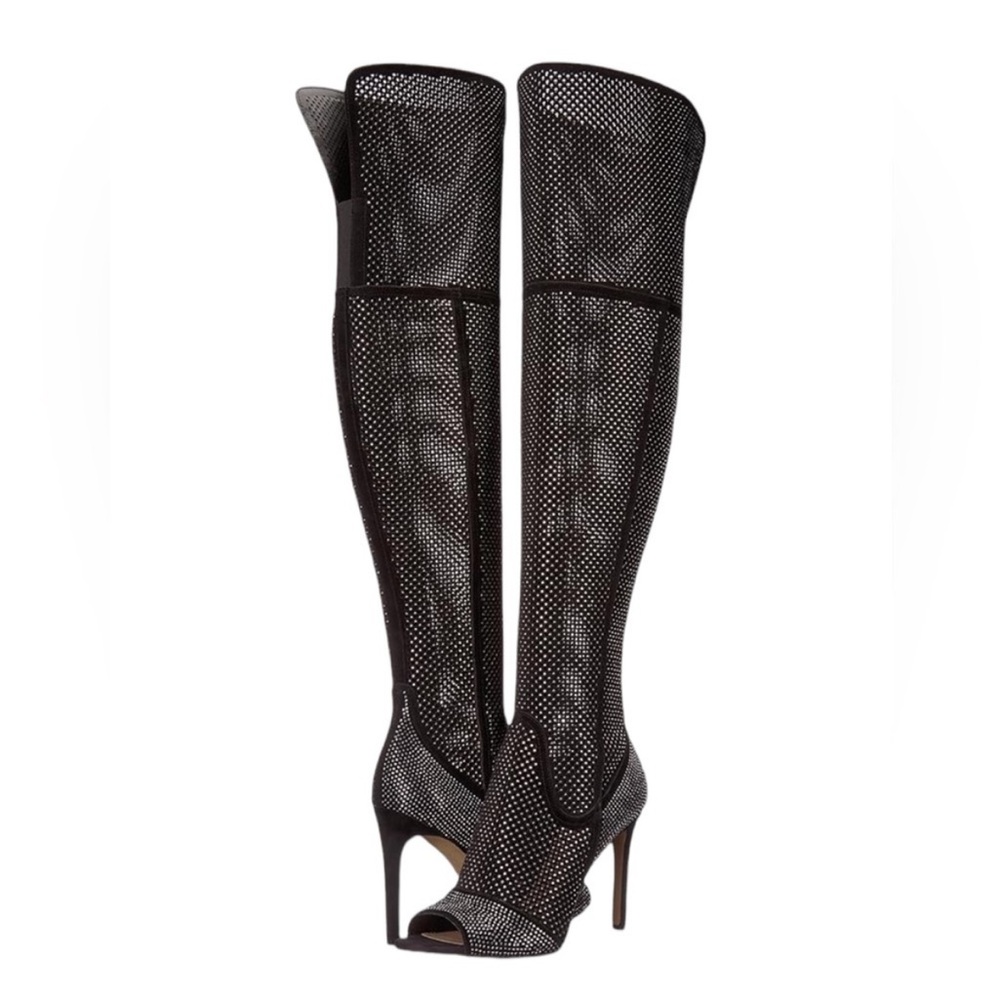 Vince Camuto Kamorina OTK peep-toe boots size 8.5